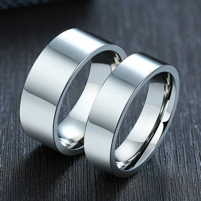 Initial Ring Custom - 3/4/6/8mm Wide Stainless Steel Rings High