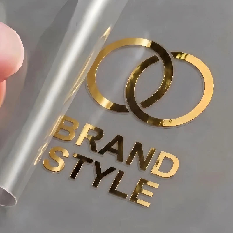 Personalised Candle Label - 50PCS Personalized Stickers Logo Metal Gold