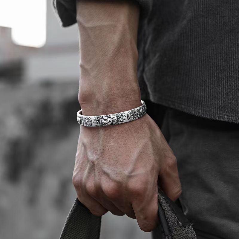Coordinates Bracelet - Classic Retro Chinese Mythology Lucky Beast