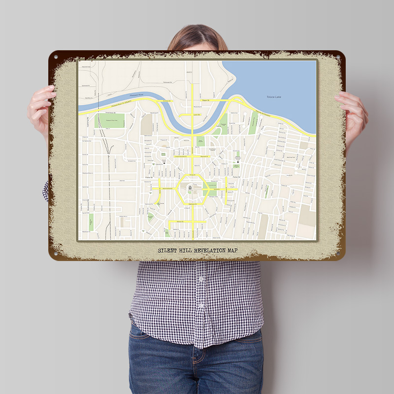 Silent Hill Revelation Map Met - огляд і ціна Custom Map Poster