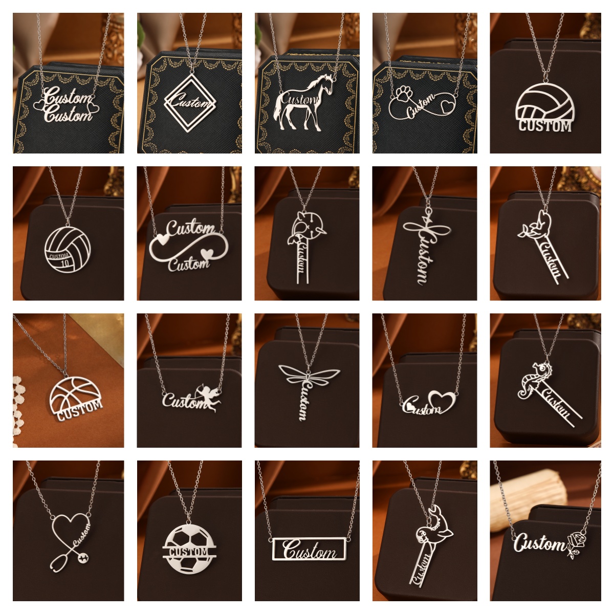 1pc Stainless Steel Customized - огляд і ціна Name Necklace Custom