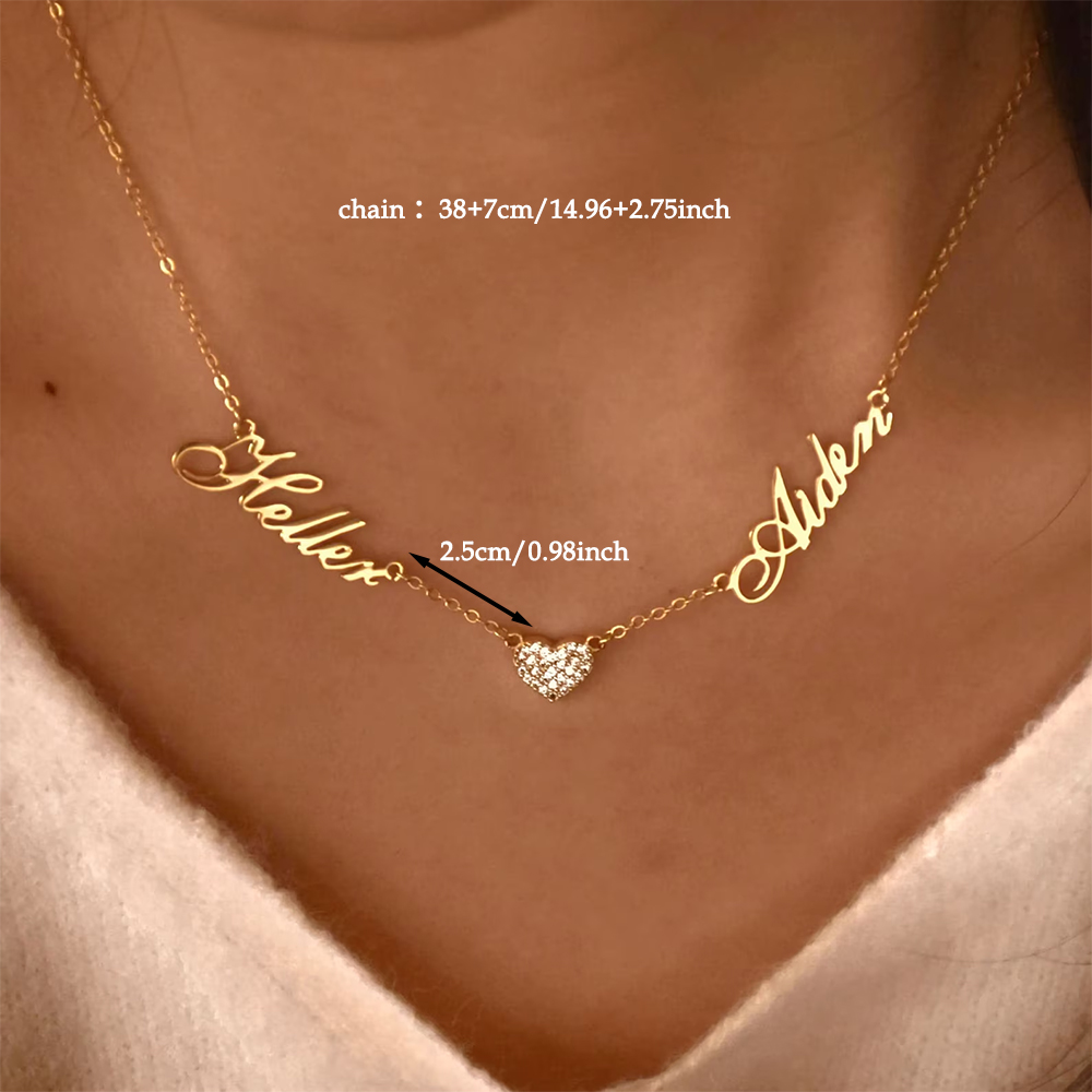 Custom Two Name Necklace For W - огляд і ціна Name Necklace Custom