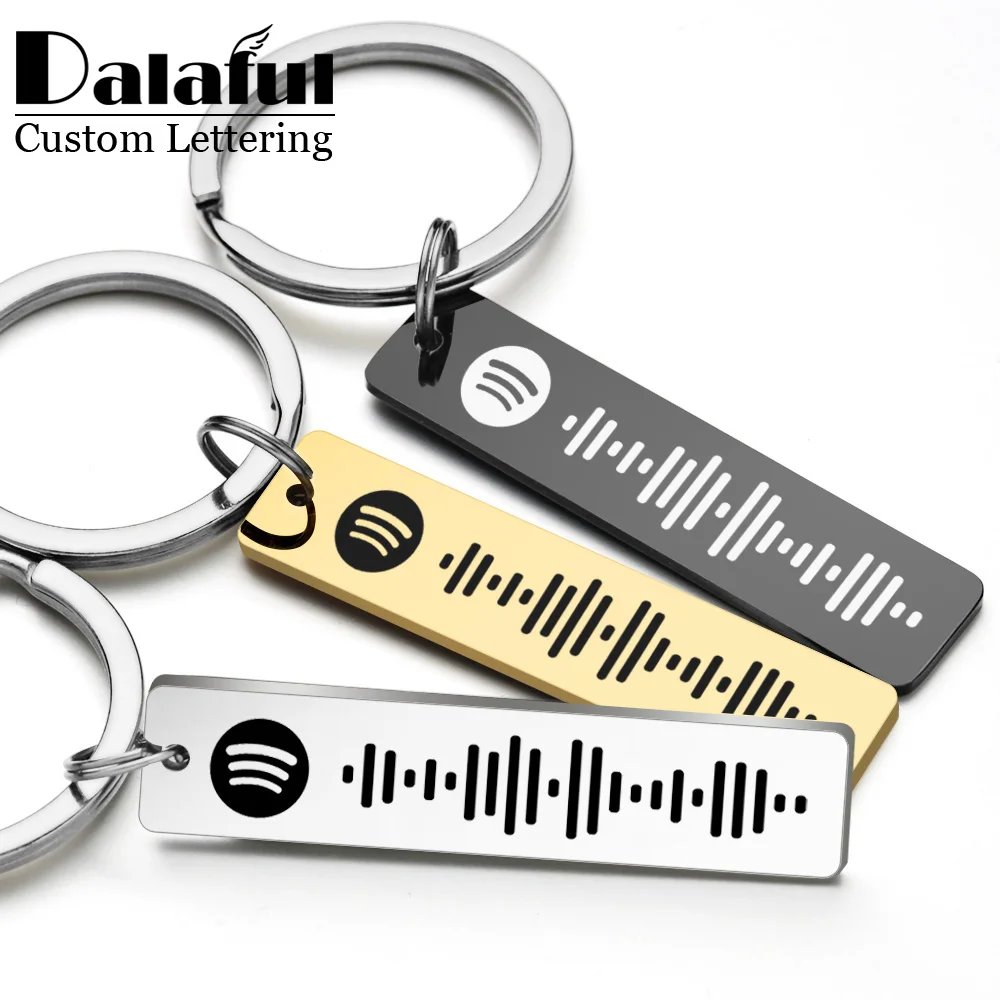 Personalized Spotify Code Keyc - огляд і ціна Initial Ring Custom