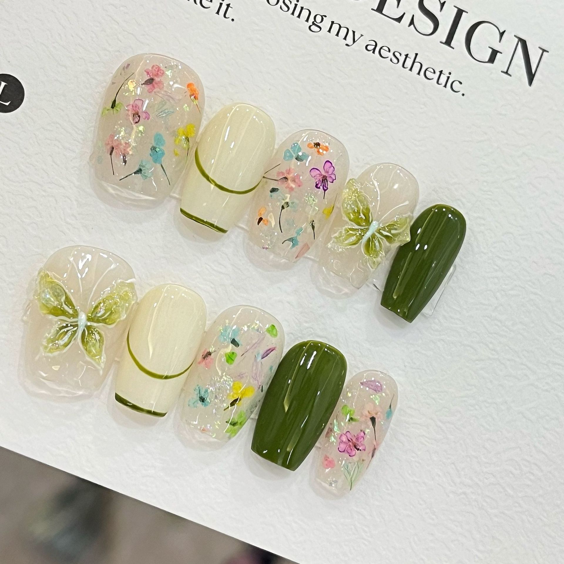 10pcs Butterfly Flower Fake Na - огляд і ціна Pressed Flower Art