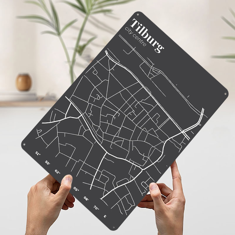 Tilburg City Centre Map Printe - огляд і ціна Custom Map Poster