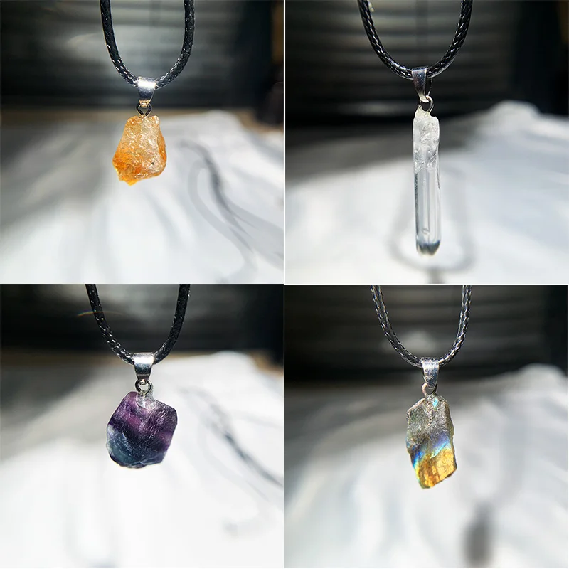 Natural Uruguay Amethyst Rough - огляд і ціна Birth Flower Necklace