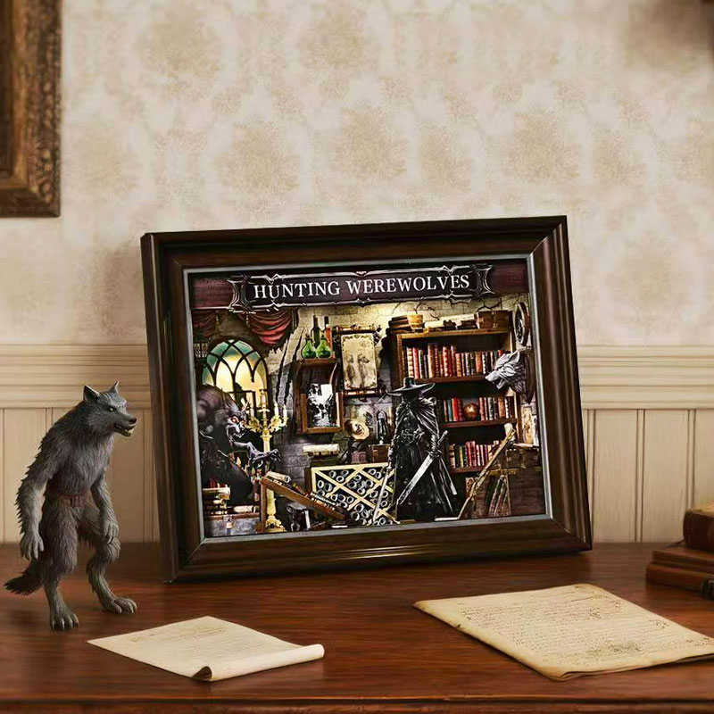 DIY 3D Wooden Book Nook Kit Mi - огляд і ціна Engraved Wood Frame