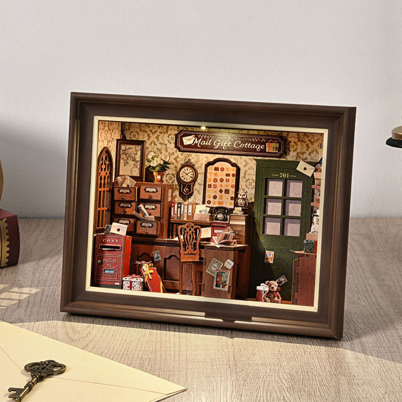 DIY 3D Wooden Book Nook Kit Mi - огляд і ціна Engraved Wood Frame