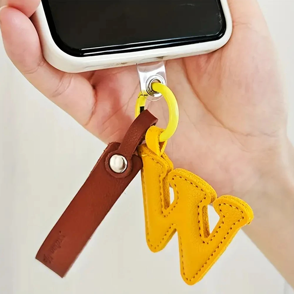 Creative PU Leather 26 Letter  - огляд і ціна Monogram Keychain Leather