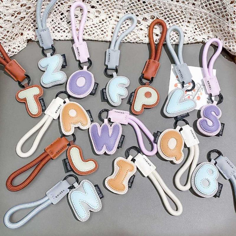 26 Alphabet PU Leather Keychai - огляд і ціна Monogram Keychain Leather