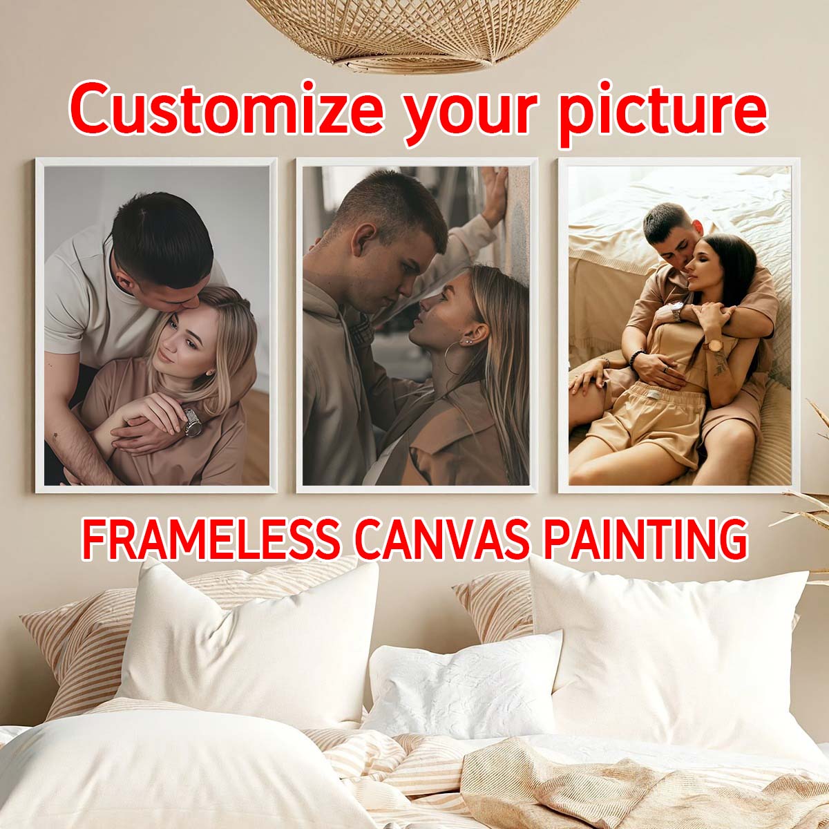 Triptych - 2D custom photo woo - огляд і ціна Engraved Wood Frame