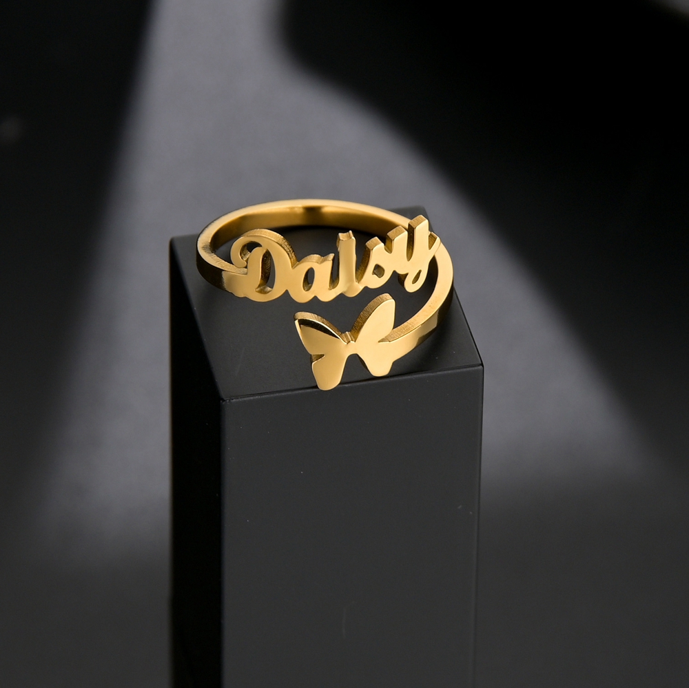 Atoztide Personalized Custom N - огляд і ціна Initial Ring Custom