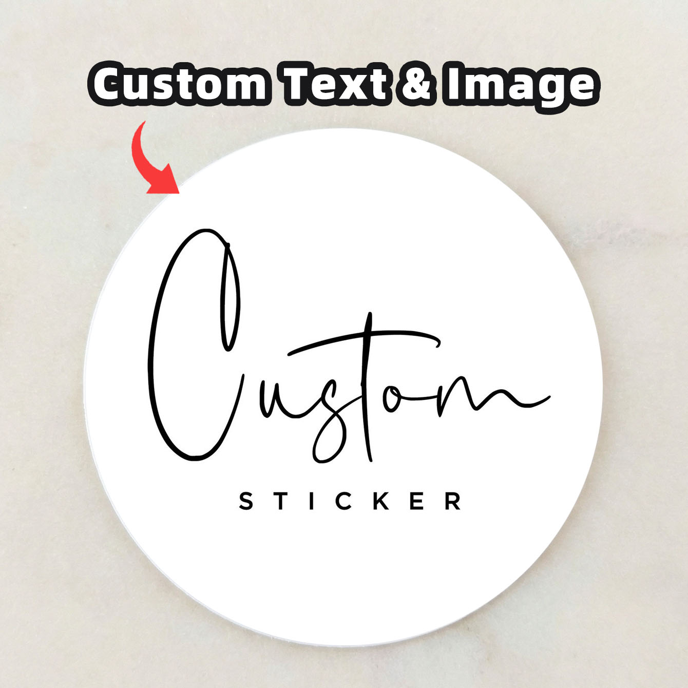 1-100Pcs Custom Waterproof Rou - огляд і ціна Personalised Candle Label