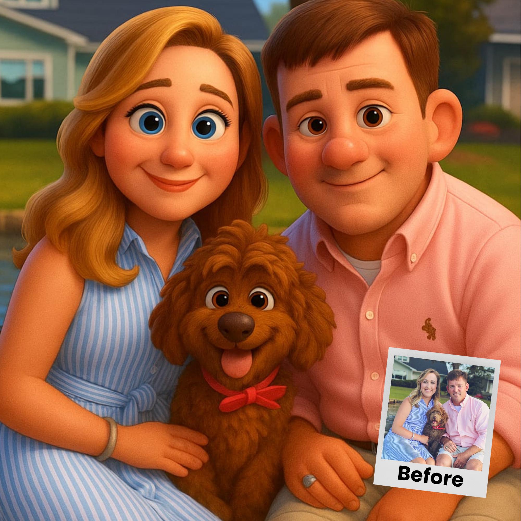 Customizable Cartoon Portrait  - огляд і ціна Pet Portrait Custom