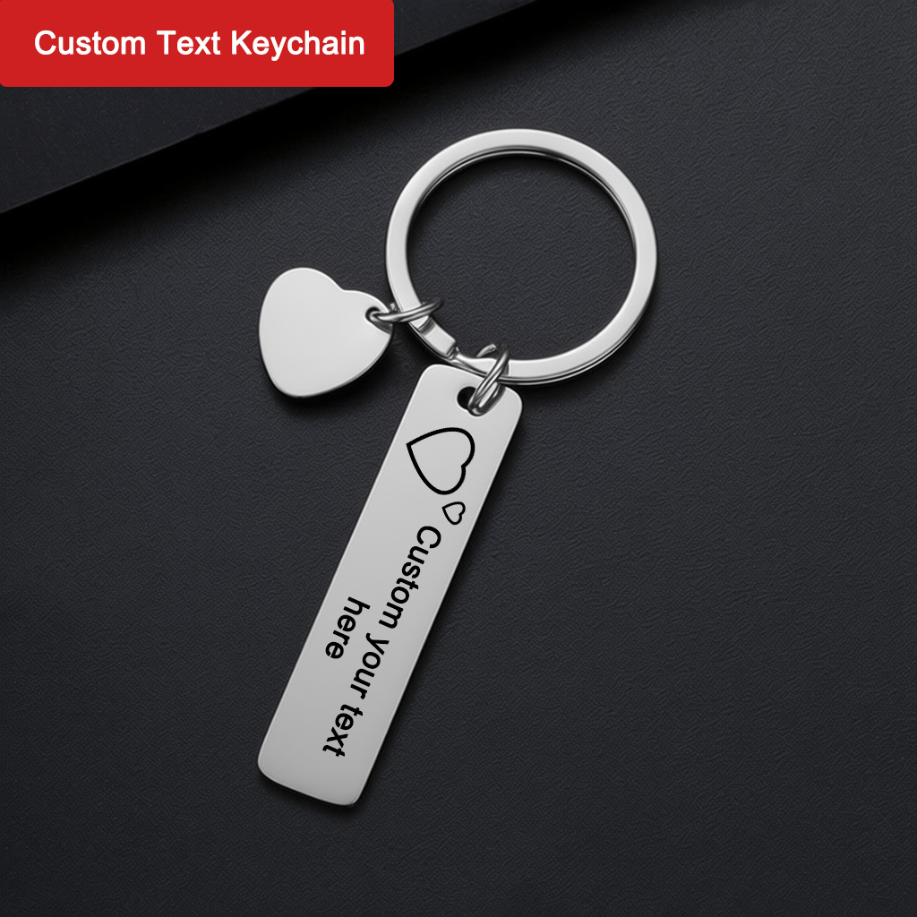 Custom Text Keychain Personali - огляд і ціна Initial Ring Custom