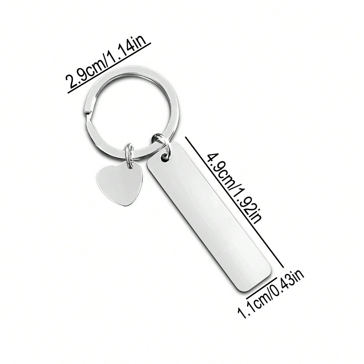 Custom Text Keychain Personali - огляд і ціна Initial Ring Custom