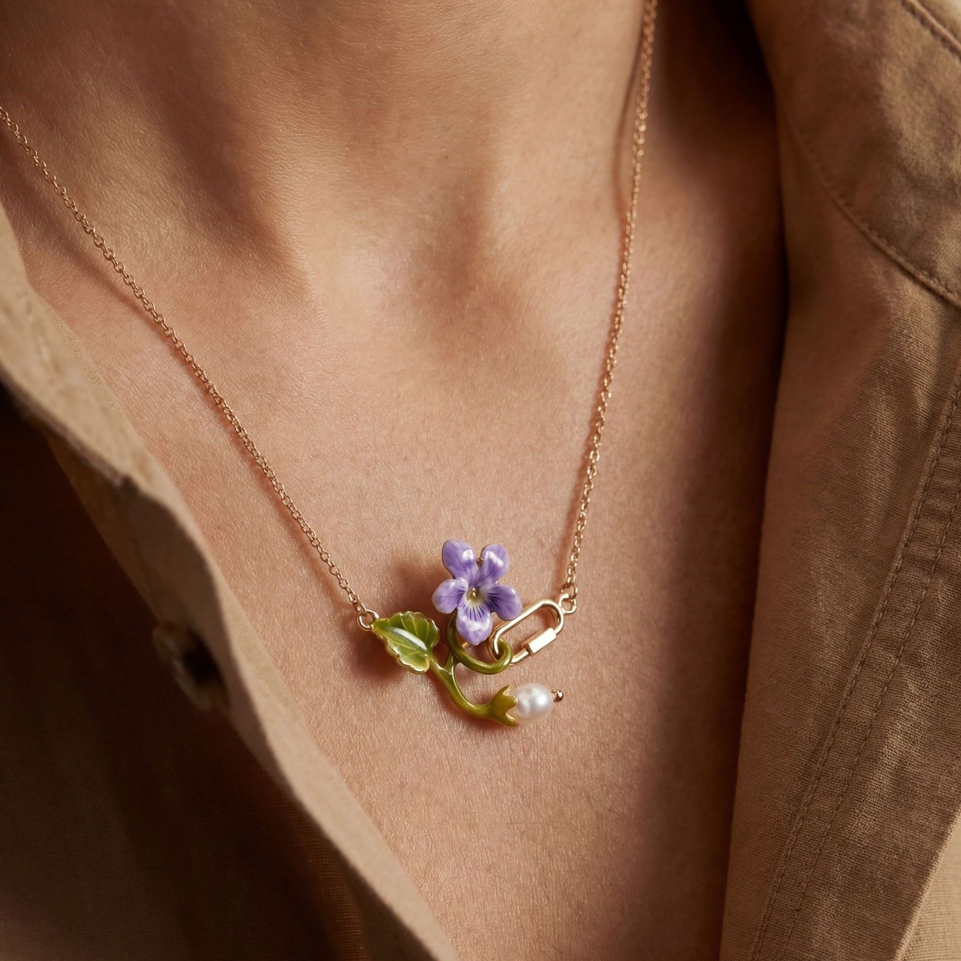 12 Month Birth Flower Necklace - огляд і ціна Birth Flower Necklace