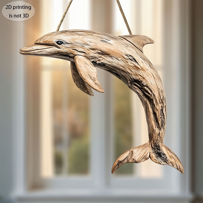 2D 10in Elegant Dolphin Wooden - огляд і ціна Family Tree Print