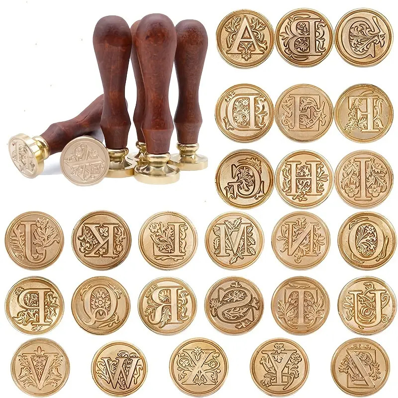 Retro Sealing Wax Stamp Kit -  - огляд і ціна Wax Seal Letter Kit