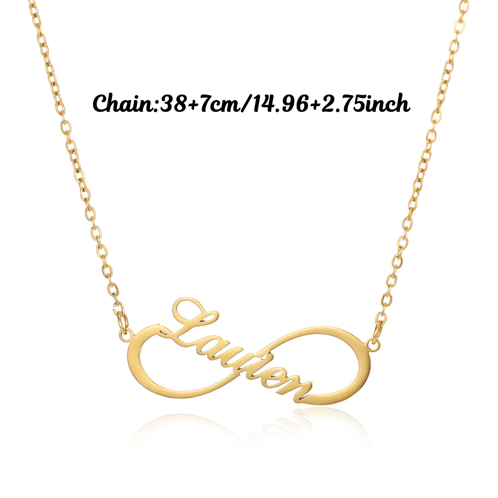 Custom Name Infinity Necklaces - огляд і ціна Name Necklace Custom
