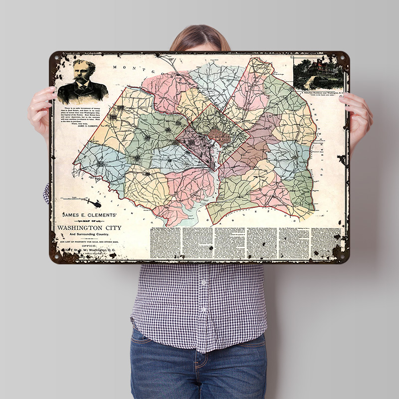 Map of Washington City Printed - огляд і ціна Custom Map Poster