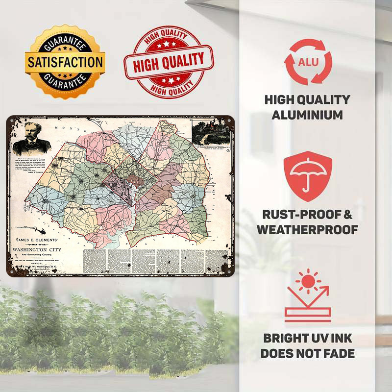 Map of Washington City Printed - огляд і ціна Custom Map Poster