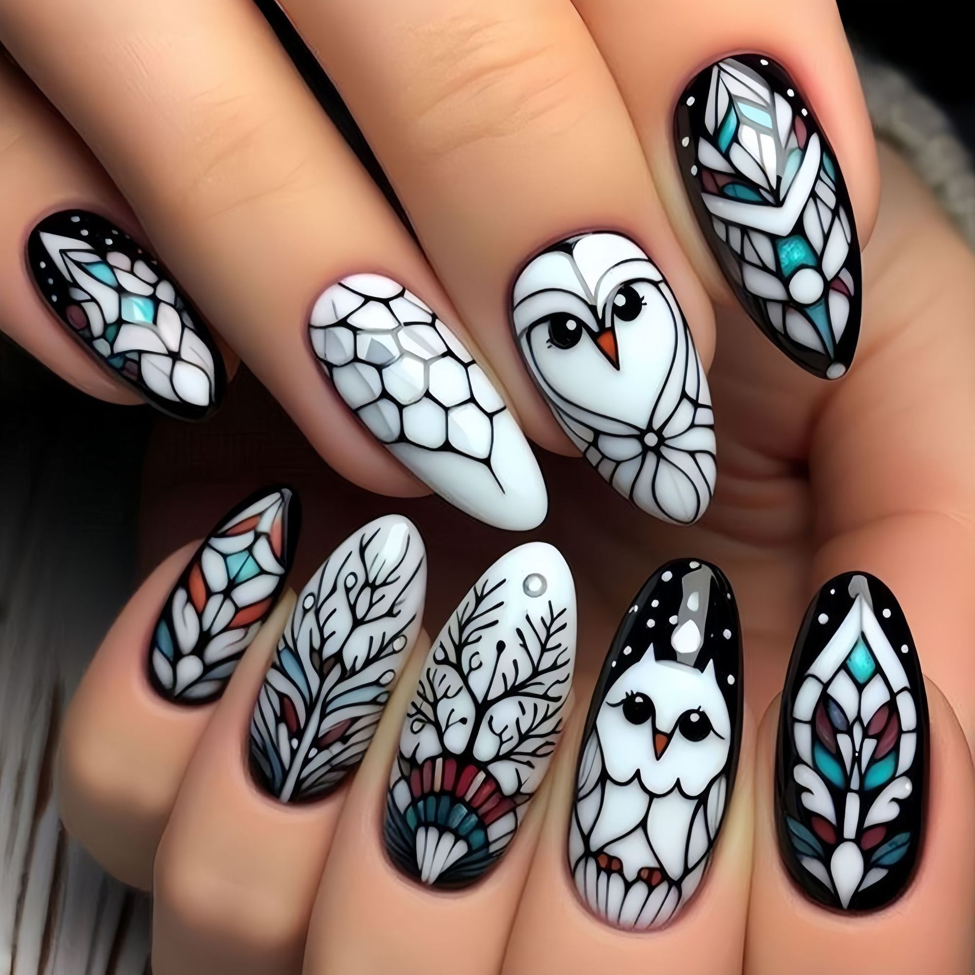 Medium long fake nails for wom - огляд і ціна Pressed Flower Art