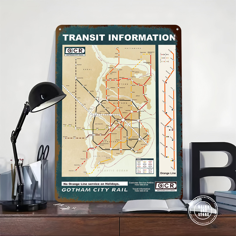 Gotham City Map Printed Poster - огляд і ціна Custom Map Poster