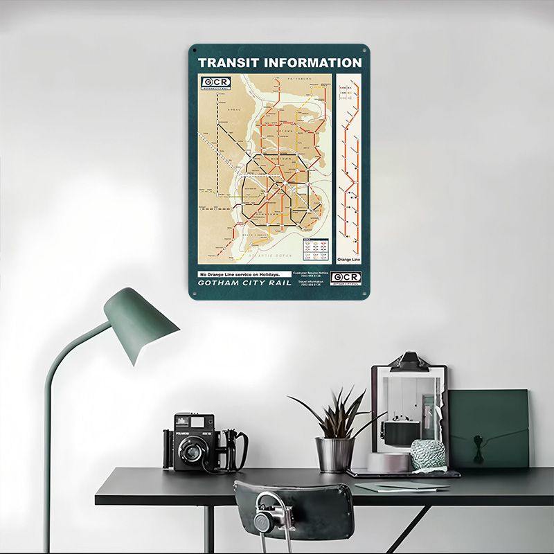 Gotham City Map Printed Poster - огляд і ціна Custom Map Poster