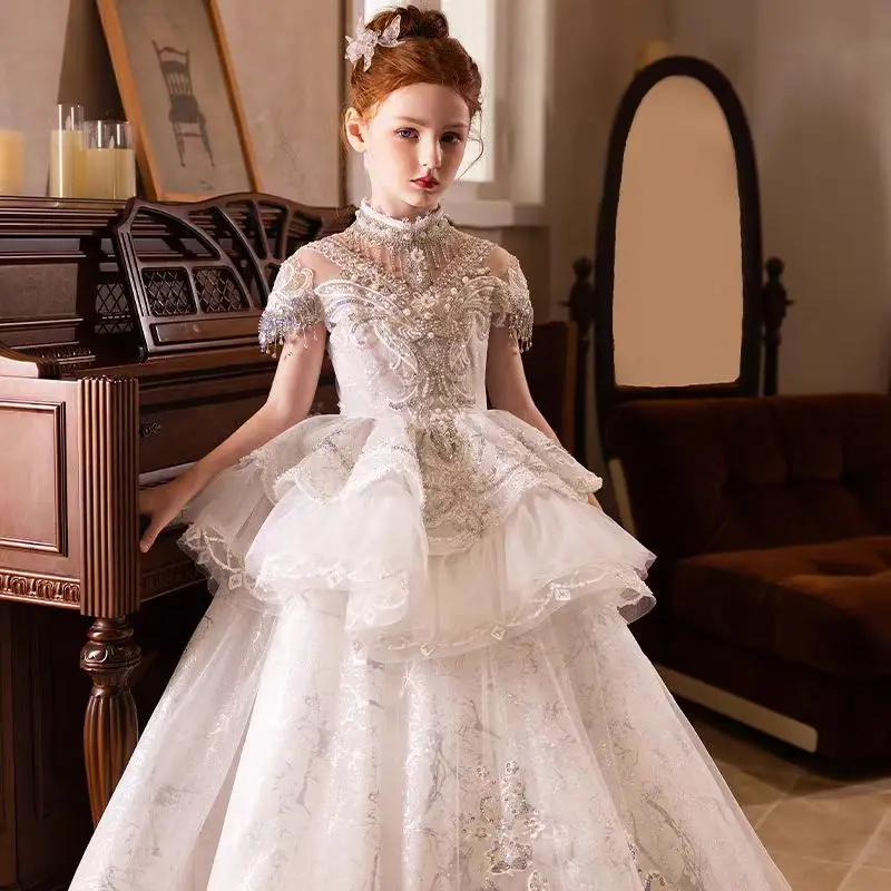 Custom Flower Girl Dress Weddi - огляд і ціна Birth Flower Necklace