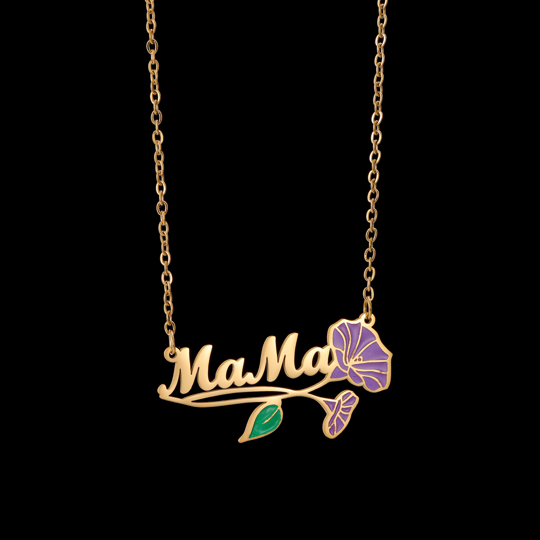 Acheerup Personalized Name UV  - огляд і ціна Birth Flower Necklace
