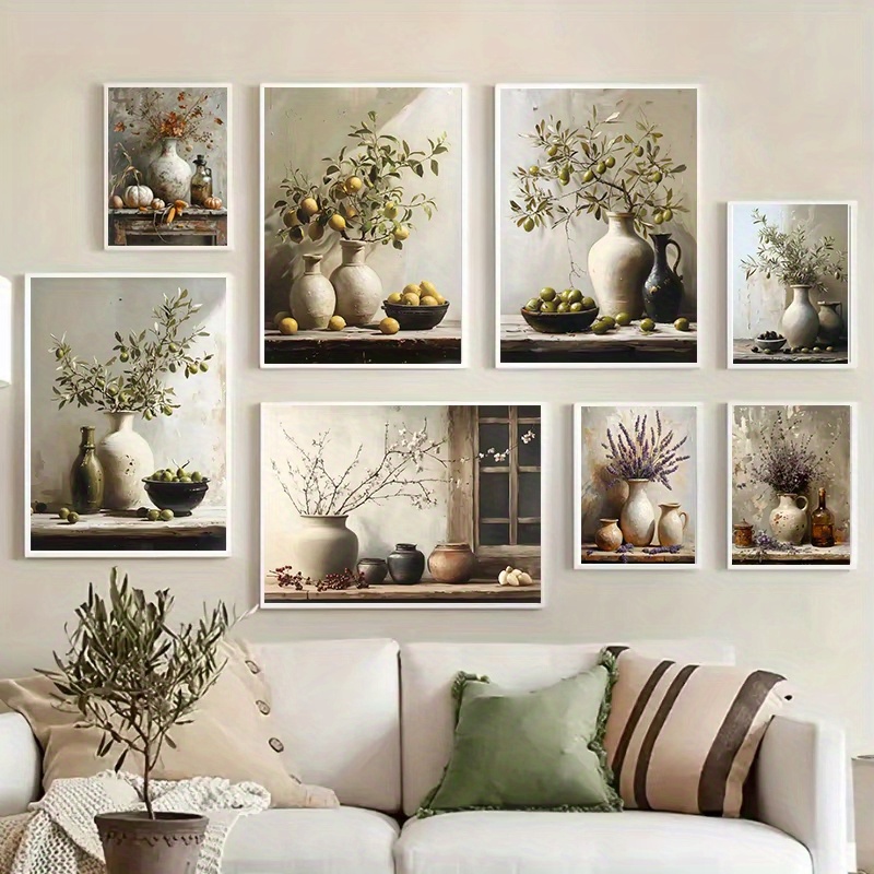 1pc Frameless  Retro Still Lif - огляд і ціна Family Tree Print