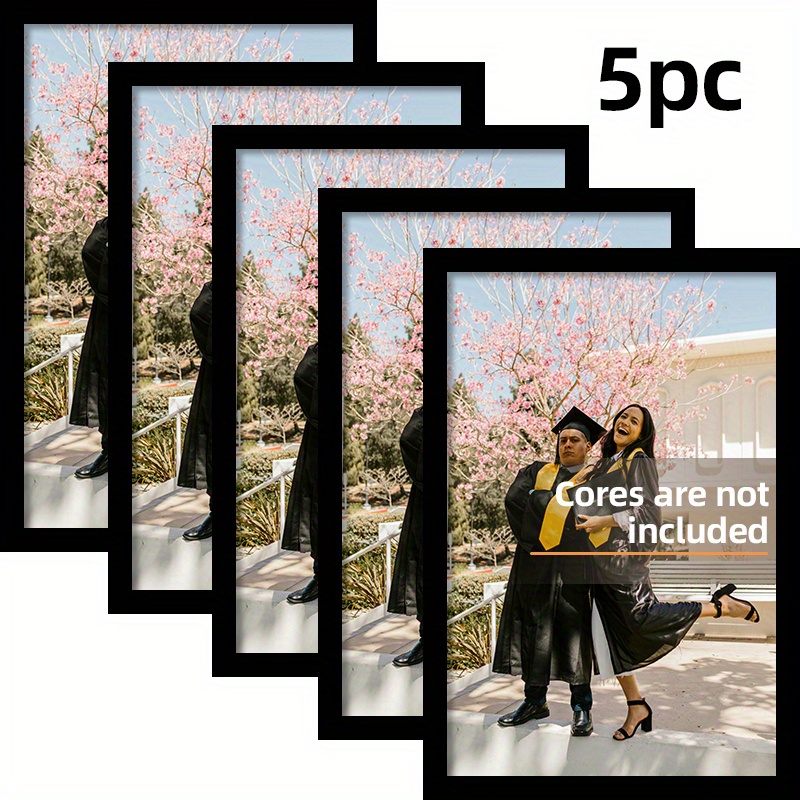 5-Piece Set A4 Black Wooden Ph - огляд і ціна Engraved Wood Frame