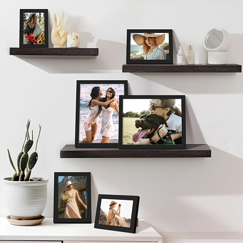 5-Piece Set A4 Black Wooden Ph - огляд і ціна Engraved Wood Frame