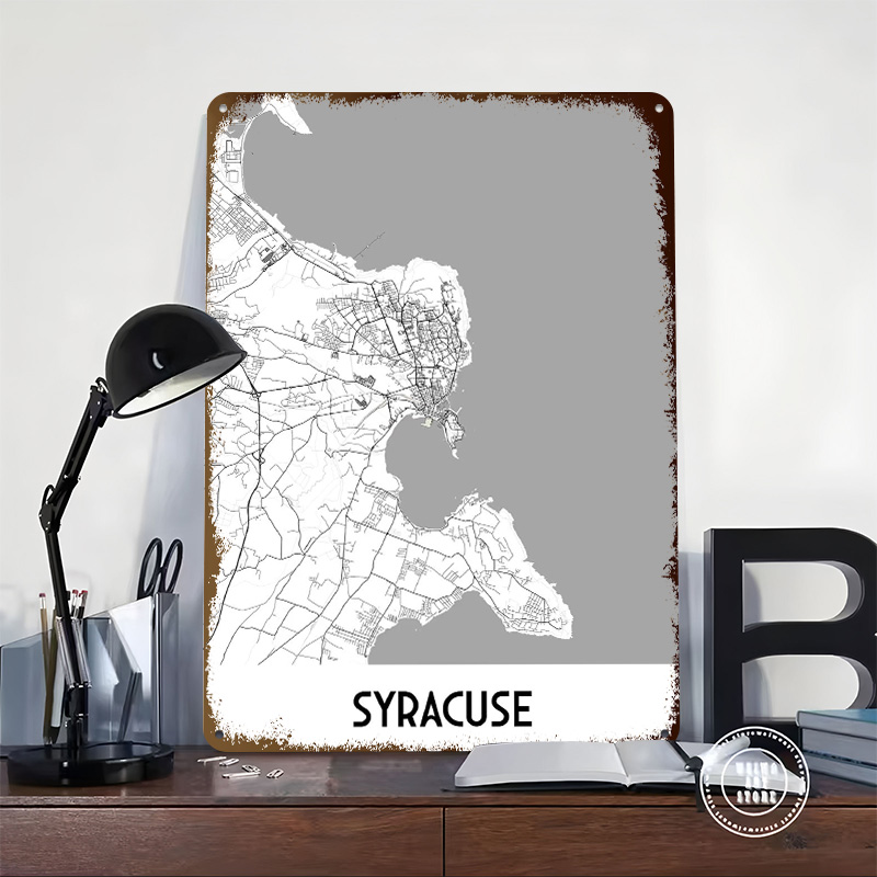 Syracuse City Map Metal Poster - огляд і ціна Custom Map Poster
