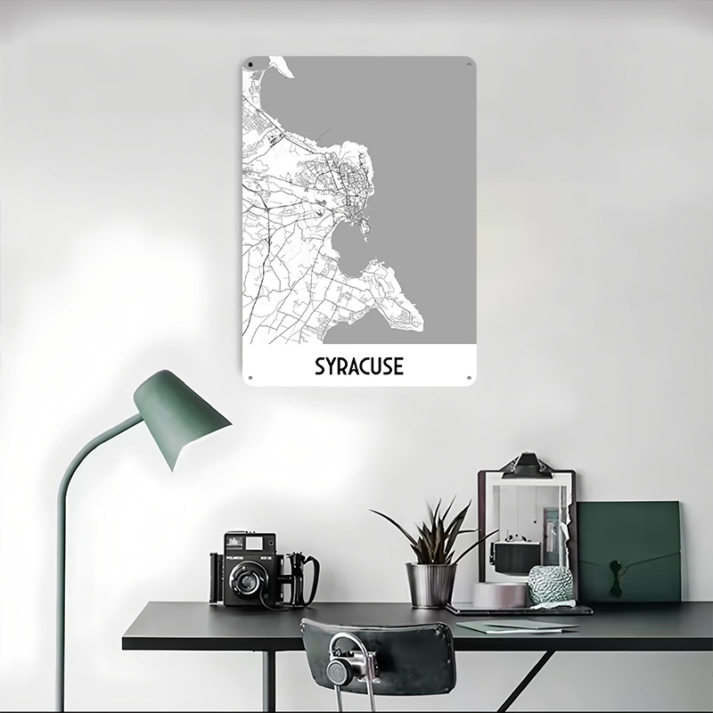 Syracuse City Map Metal Poster - огляд і ціна Custom Map Poster