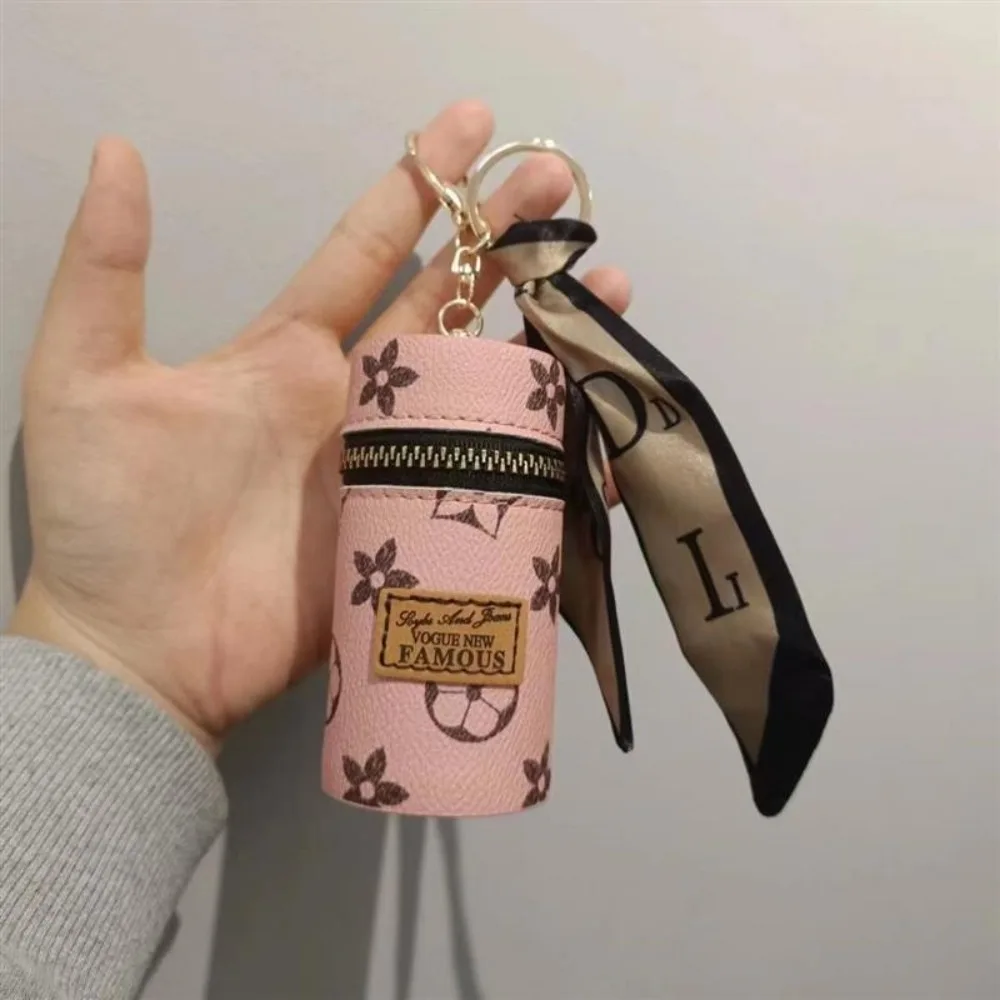 Pink Floral Monogram Print Cyl - огляд і ціна Monogram Keychain Leather