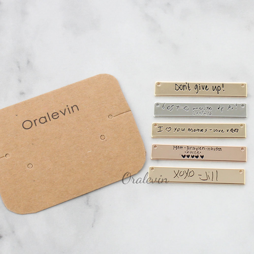 Personalized Custom Actual Han - огляд і ціна Handwriting Necklace Bar