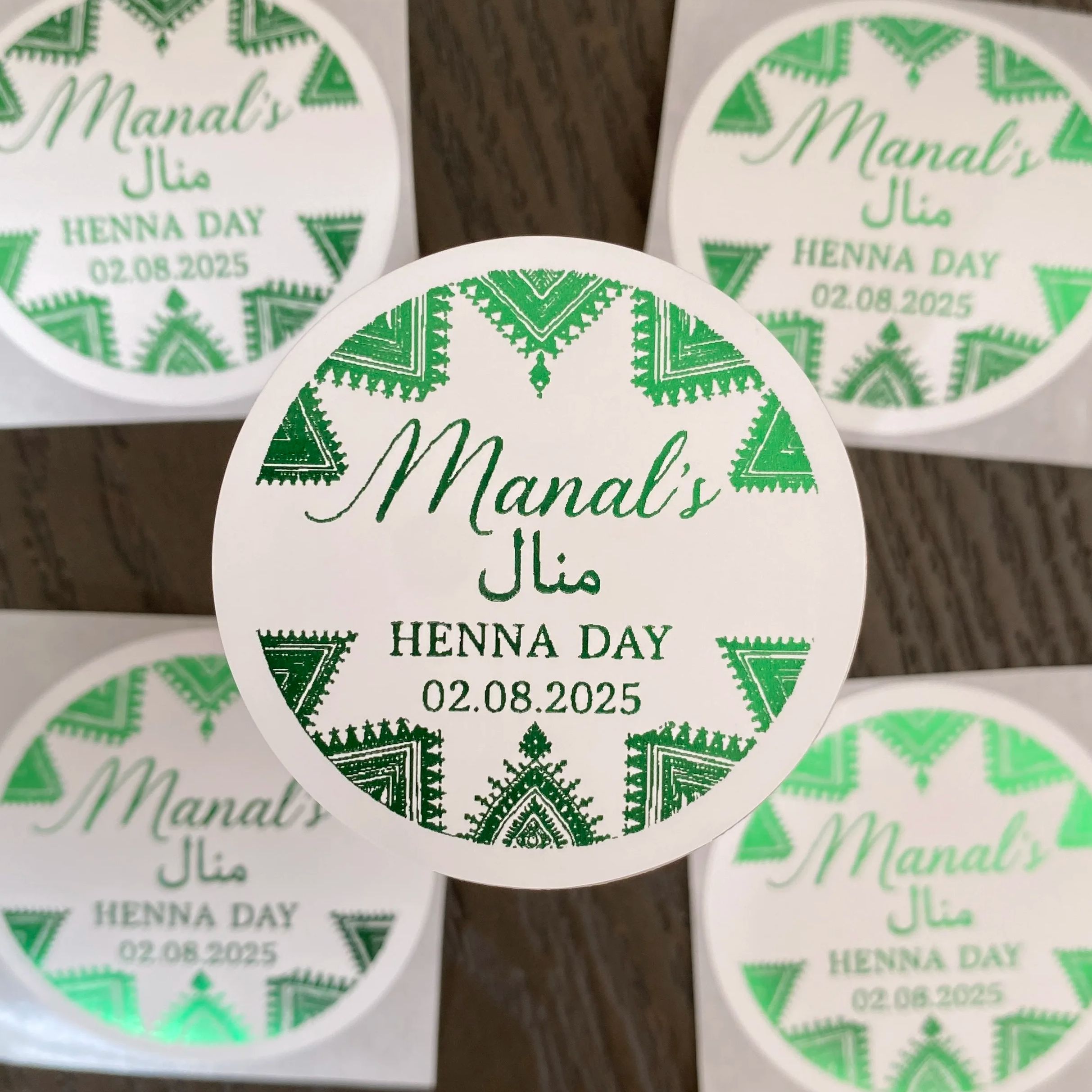 Green Mehndi Decorations Cotto - огляд і ціна Personalised Candle Label