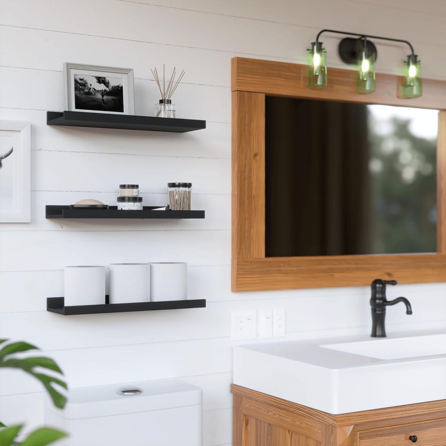 Creative wall storage rack 2-p - огляд і ціна Engraved Wood Frame