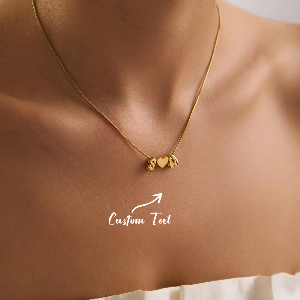 Custom Two Initial Name 3d Bub - огляд і ціна Name Necklace Custom