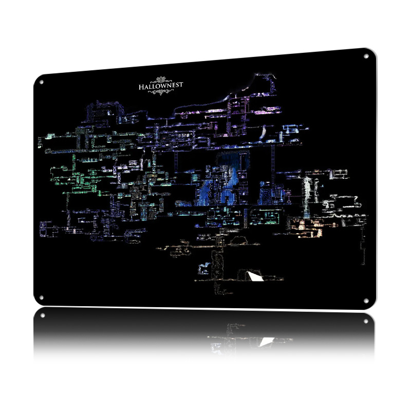 Hollow Knight Hallownest Map L - огляд і ціна Custom Map Poster