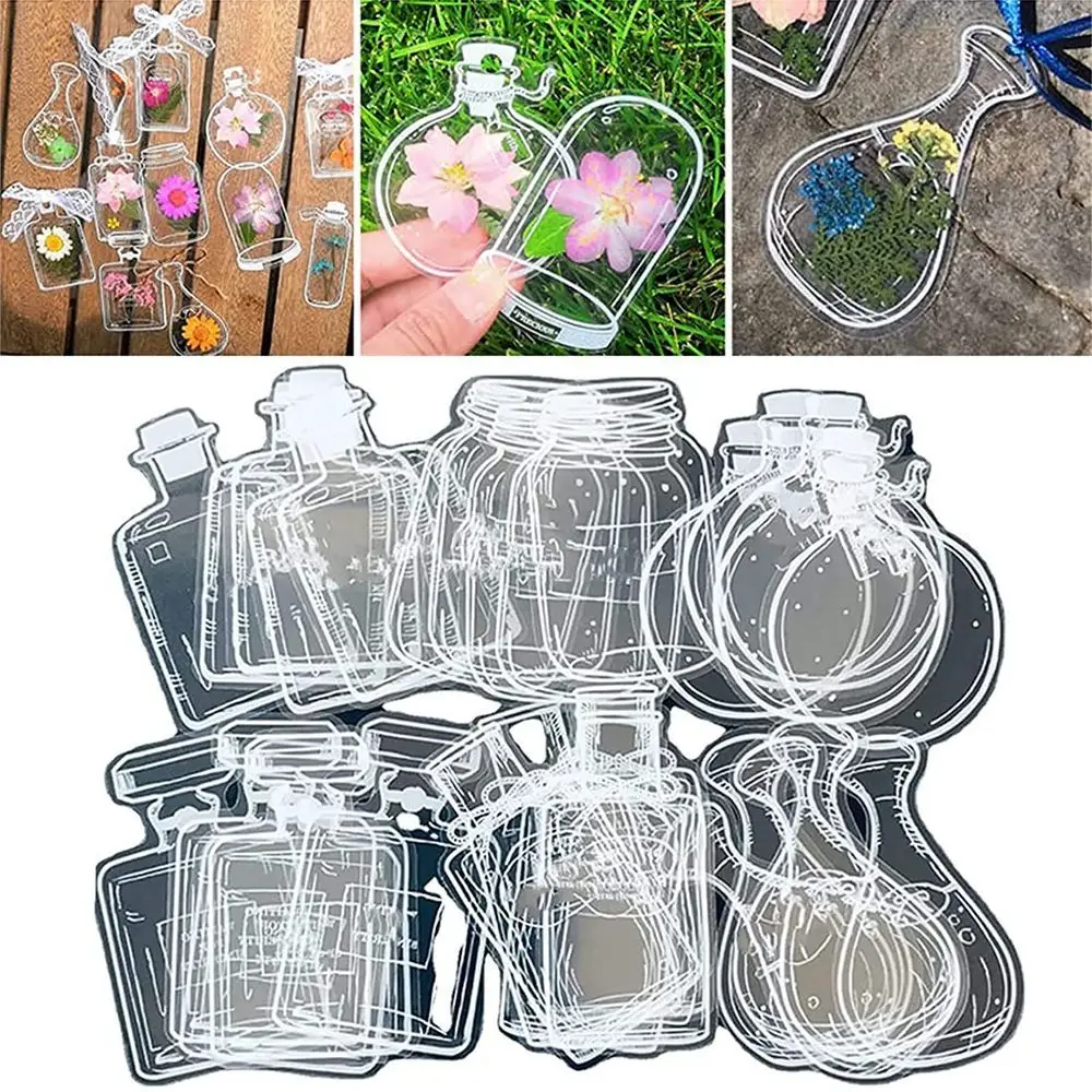 Wishing Bottle Pattern Pressed - огляд і ціна Dried Flower Bookmark