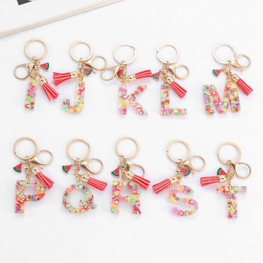 Personalized A-Z Key Ring Buck - огляд і ціна Monogram Keychain Leather