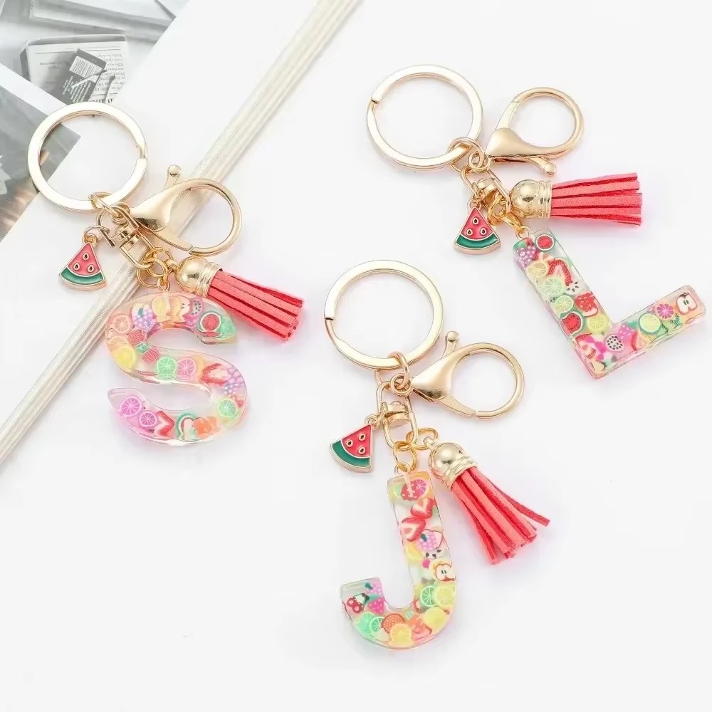 Personalized A-Z Key Ring Buck - огляд і ціна Monogram Keychain Leather