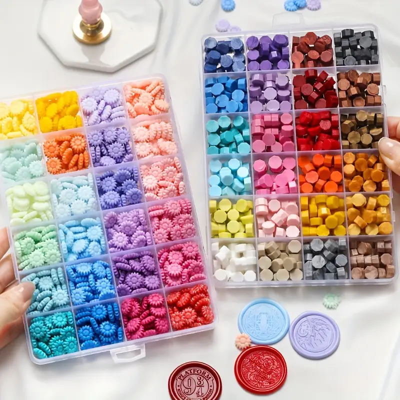 600Pcs Box Sealing Wax Beads,  - огляд і ціна Wax Seal Letter Kit