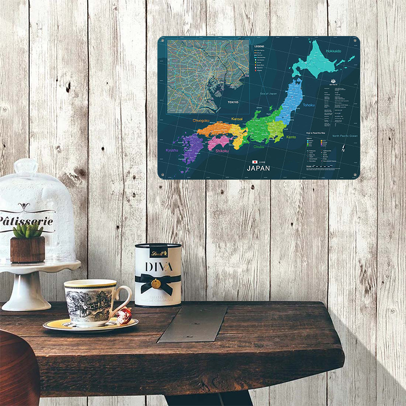 Map of Japan and Tokyo Poster  - огляд і ціна Custom Map Poster
