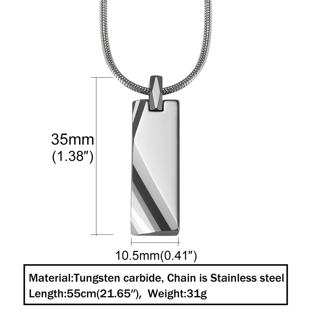 Tungsten Carbide Pendants Men  - огляд і ціна Name Necklace Custom