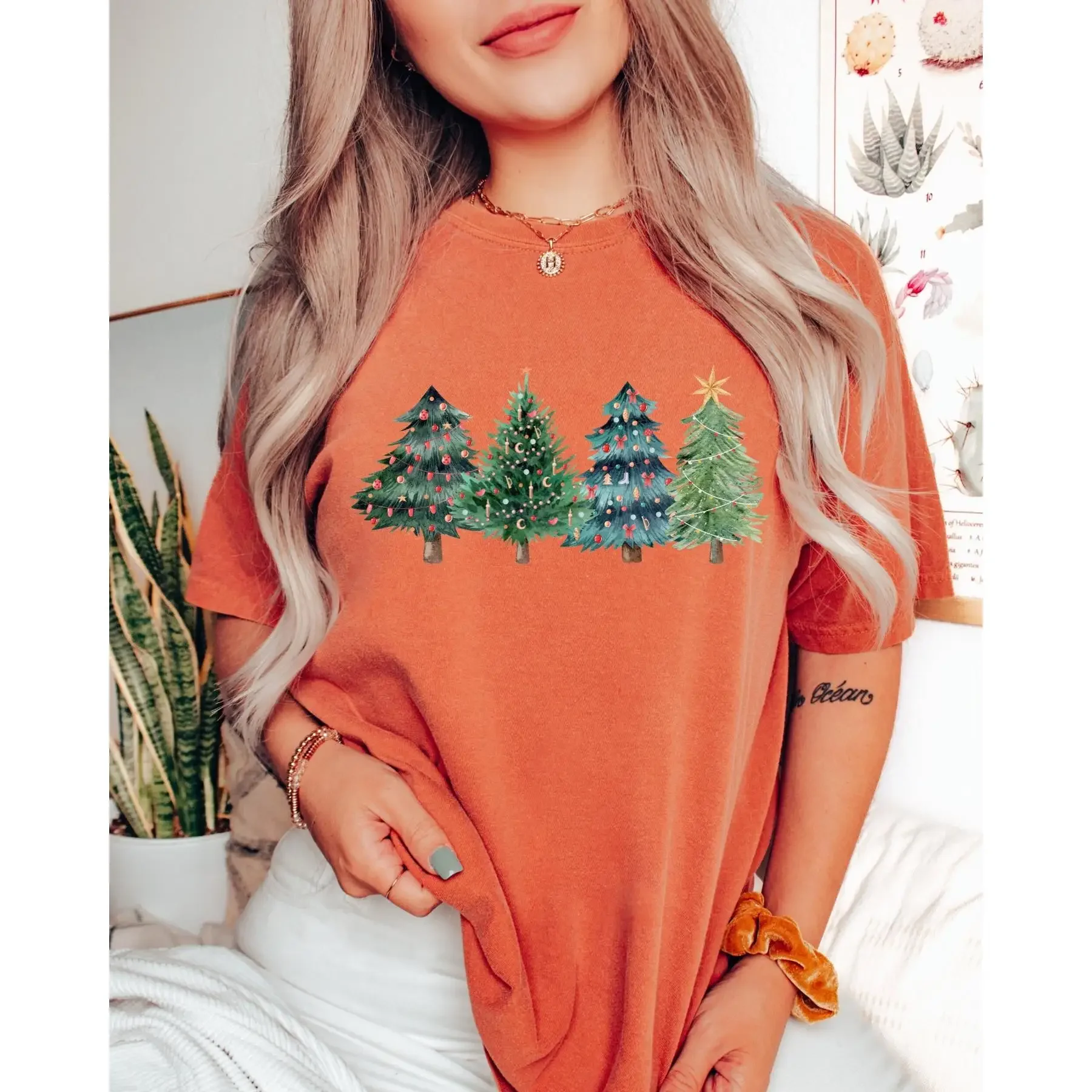 Christmas Trees T Shirt Xmas C - огляд і ціна Family Tree Print