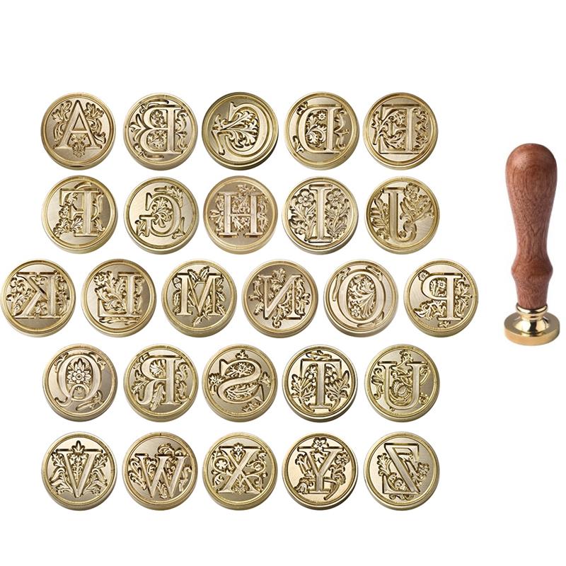 A-Z Vintage Sealed Wax Stamp H - огляд і ціна Wax Seal Letter Kit